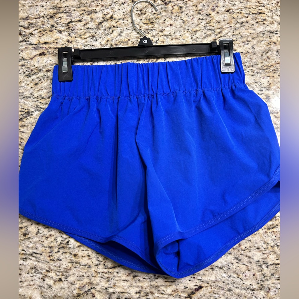 cobalt blue high rise shorts size xs